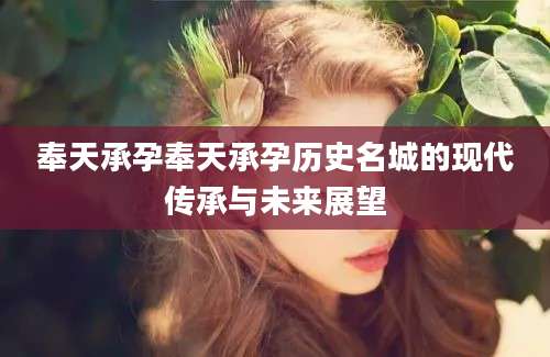 奉天承孕奉天承孕历史名城的现代传承与未来展望