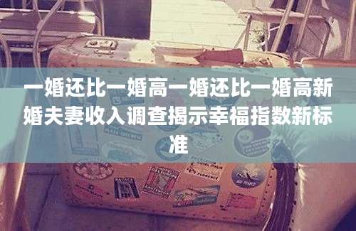 一婚还比一婚高一婚还比一婚高新婚夫妻收入调查揭示幸福指数新标准
