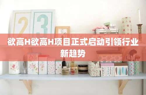 欲高H欲高H项目正式启动引领行业新趋势