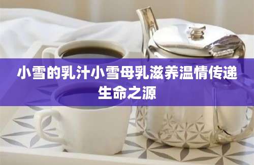 小雪的乳汁小雪母乳滋养温情传递生命之源
