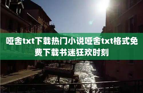 哑舍txt下载热门小说哑舍txt格式免费下载书迷狂欢时刻