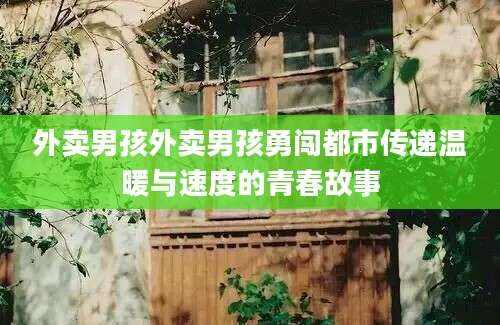 外卖男孩外卖男孩勇闯都市传递温暖与速度的青春故事