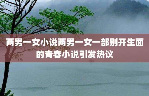 两男一女小说两男一女一部别开生面的青春小说引发热议