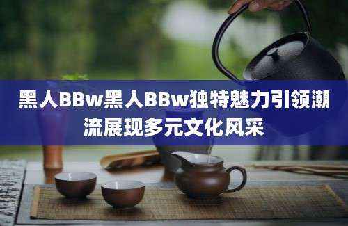 黑人BBw黑人BBw独特魅力引领潮流展现多元文化风采