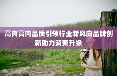 高肉高肉品质引领行业新风向品牌创新助力消费升级