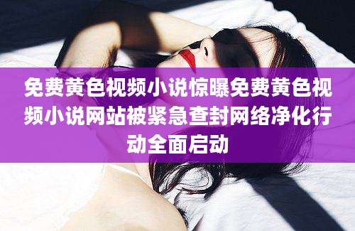 免费黄色视频小说惊曝免费黄色视频小说网站被紧急查封网络净化行动全面启动