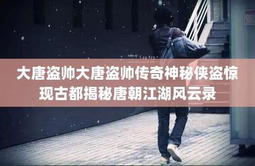 大唐盗帅大唐盗帅传奇神秘侠盗惊现古都揭秘唐朝江湖风云录