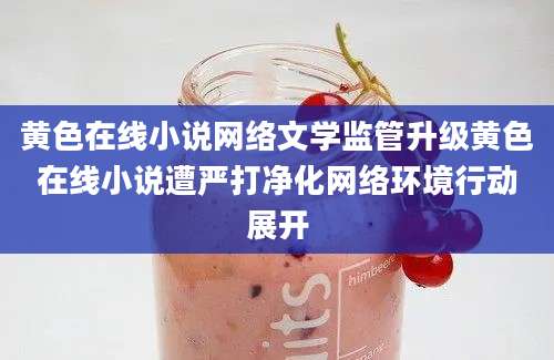 黄色在线小说网络文学监管升级黄色在线小说遭严打净化网络环境行动展开