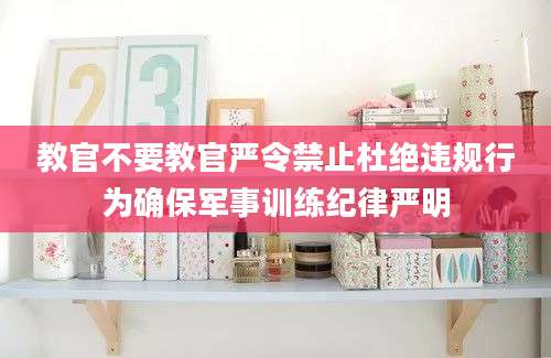 教官不要教官严令禁止杜绝违规行为确保军事训练纪律严明