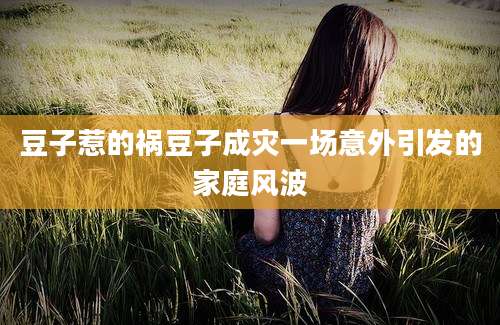 豆子惹的祸豆子成灾一场意外引发的家庭风波