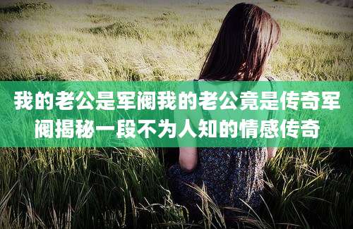我的老公是军阀我的老公竟是传奇军阀揭秘一段不为人知的情感传奇