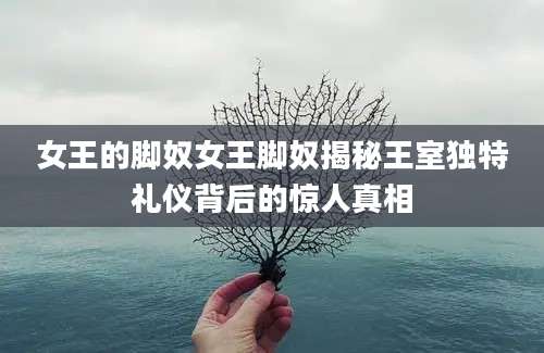 女王的脚奴女王脚奴揭秘王室独特礼仪背后的惊人真相