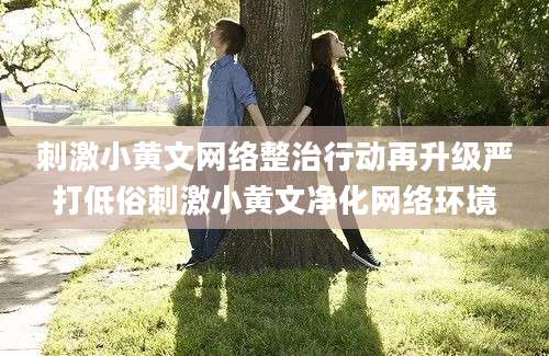 刺激小黄文网络整治行动再升级严打低俗刺激小黄文净化网络环境