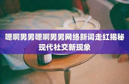 嗯啊男男嗯啊男男网络新词走红揭秘现代社交新现象
