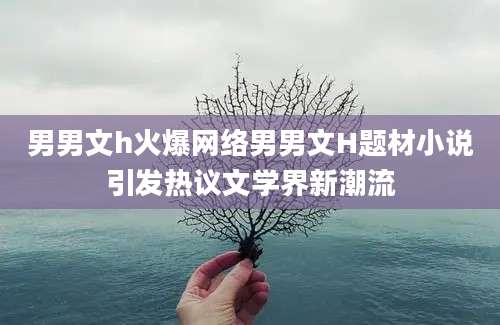 男男文h火爆网络男男文H题材小说引发热议文学界新潮流