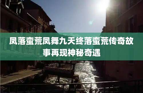 凤落蛮荒凤舞九天终落蛮荒传奇故事再现神秘奇遇