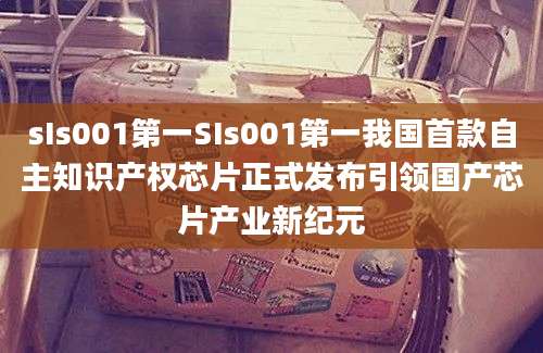 sIs001第一SIs001第一我国首款自主知识产权芯片正式发布引领国产芯片产业新纪元