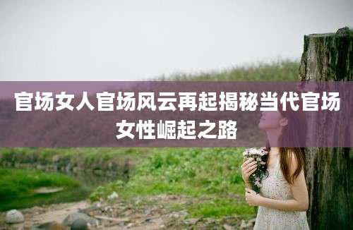 官场女人官场风云再起揭秘当代官场女性崛起之路