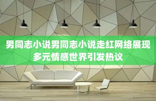 男同志小说男同志小说走红网络展现多元情感世界引发热议