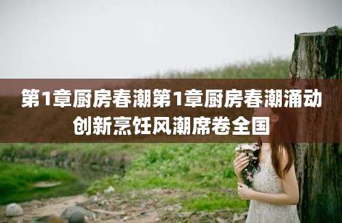 第1章厨房春潮第1章厨房春潮涌动创新烹饪风潮席卷全国