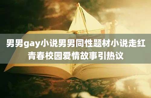 男男gay小说男男同性题材小说走红青春校园爱情故事引热议