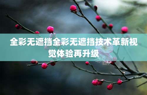 全彩无遮挡全彩无遮挡技术革新视觉体验再升级