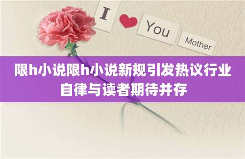 限h小说限h小说新规引发热议行业自律与读者期待并存
