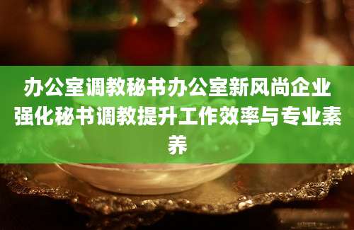 办公室调教秘书办公室新风尚企业强化秘书调教提升工作效率与专业素养