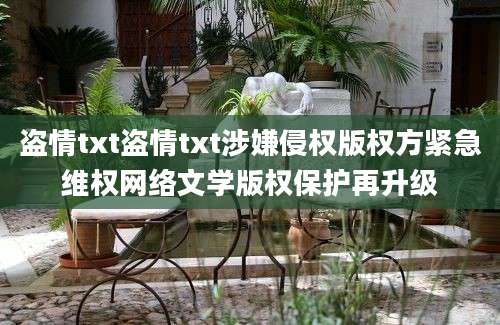 盗情txt盗情txt涉嫌侵权版权方紧急维权网络文学版权保护再升级