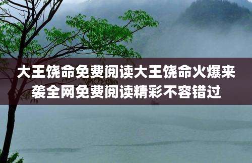大王饶命免费阅读大王饶命火爆来袭全网免费阅读精彩不容错过