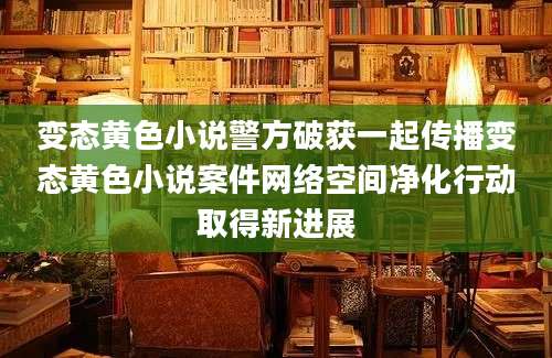 变态黄色小说警方破获一起传播变态黄色小说案件网络空间净化行动取得新进展
