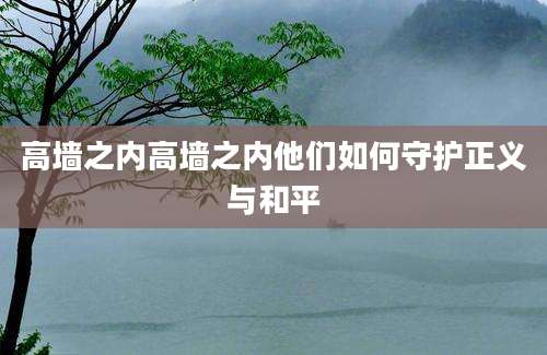 高墙之内高墙之内他们如何守护正义与和平