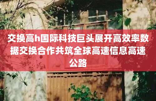 交换高h国际科技巨头展开高效率数据交换合作共筑全球高速信息高速公路
