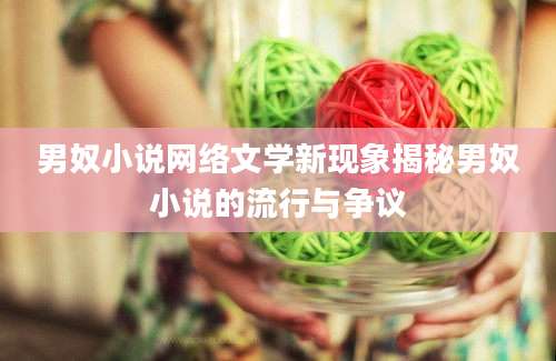 男奴小说网络文学新现象揭秘男奴小说的流行与争议