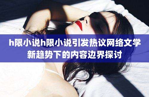 h限小说h限小说引发热议网络文学新趋势下的内容边界探讨