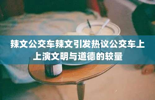 辣文公交车辣文引发热议公交车上上演文明与道德的较量