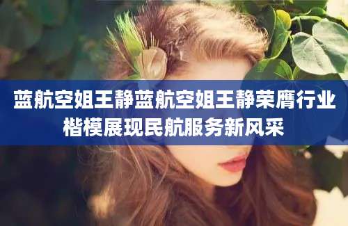 蓝航空姐王静蓝航空姐王静荣膺行业楷模展现民航服务新风采