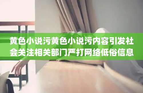 黄色小说污黄色小说污内容引发社会关注相关部门严打网络低俗信息