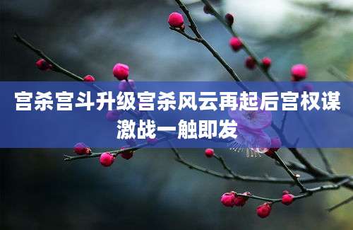 宫杀宫斗升级宫杀风云再起后宫权谋激战一触即发