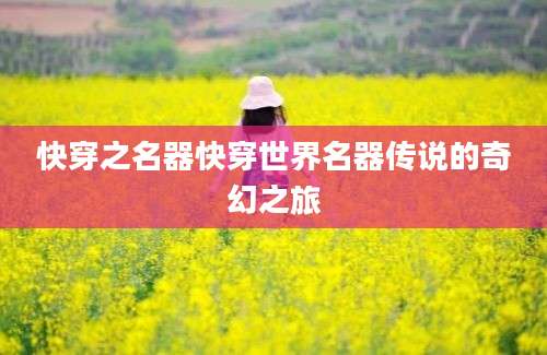 快穿之名器快穿世界名器传说的奇幻之旅