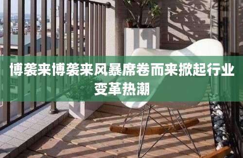 博袭来博袭来风暴席卷而来掀起行业变革热潮