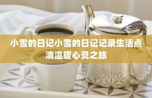 小雪的日记小雪的日记记录生活点滴温暖心灵之旅