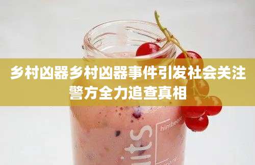 乡村凶器乡村凶器事件引发社会关注警方全力追查真相