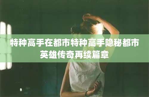 特种高手在都市特种高手隐秘都市英雄传奇再续篇章