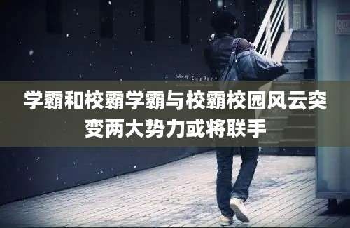 学霸和校霸学霸与校霸校园风云突变两大势力或将联手