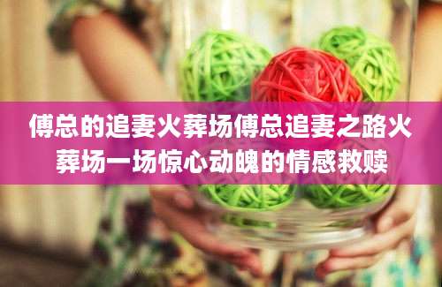傅总的追妻火葬场傅总追妻之路火葬场一场惊心动魄的情感救赎