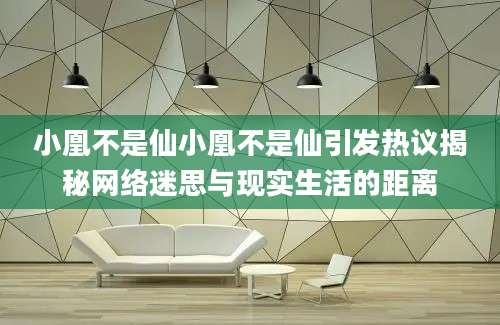 小凰不是仙小凰不是仙引发热议揭秘网络迷思与现实生活的距离