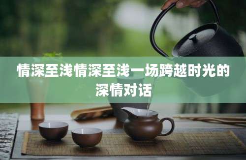 情深至浅情深至浅一场跨越时光的深情对话