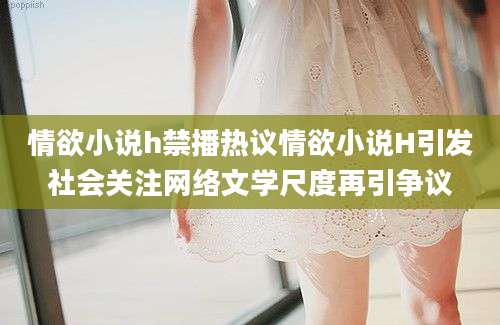 情欲小说h禁播热议情欲小说H引发社会关注网络文学尺度再引争议