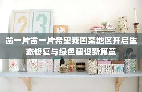 凿一片凿一片希望我国某地区开启生态修复与绿色建设新篇章